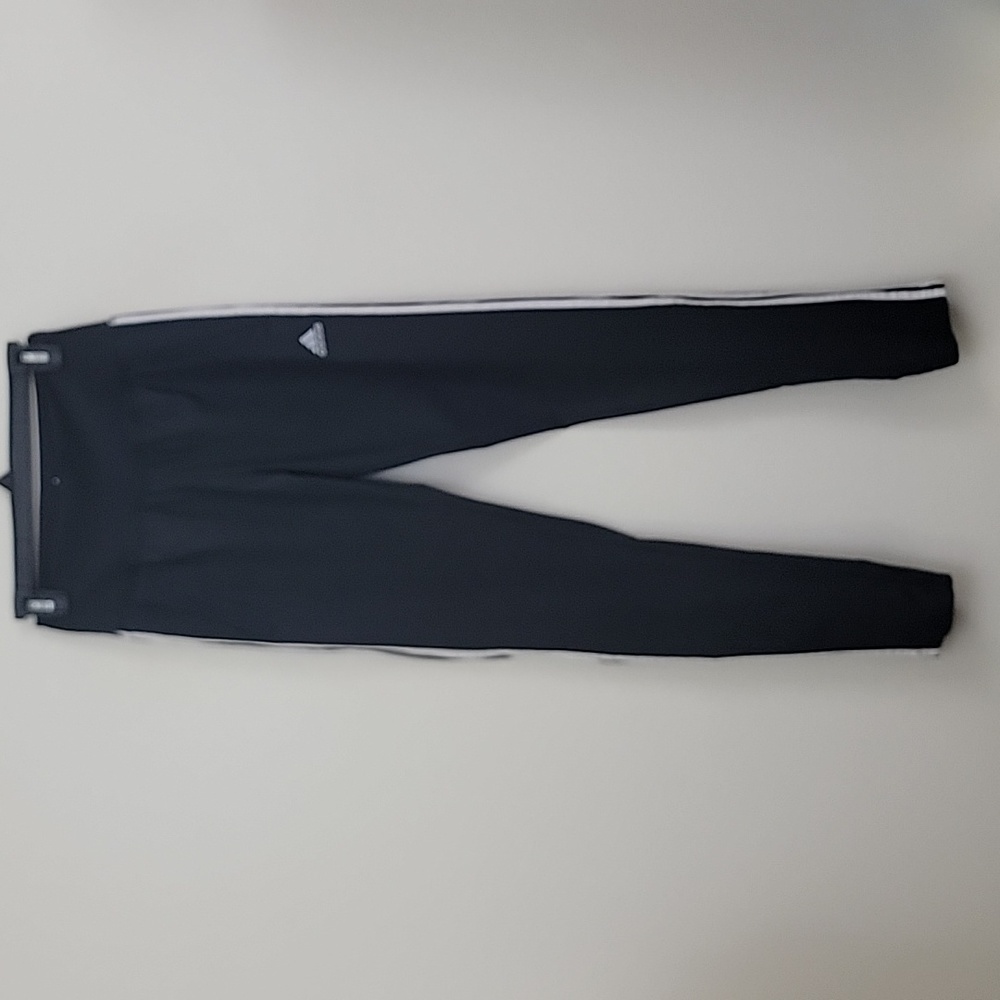 Adidas Climalite Black w/White Stripes Tapered Legs Athletic Pants XS